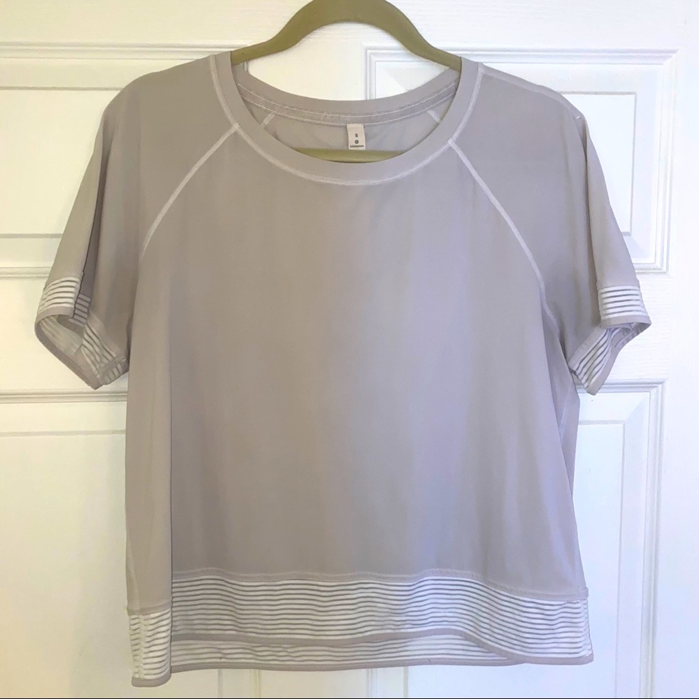 White lululemon shirt
